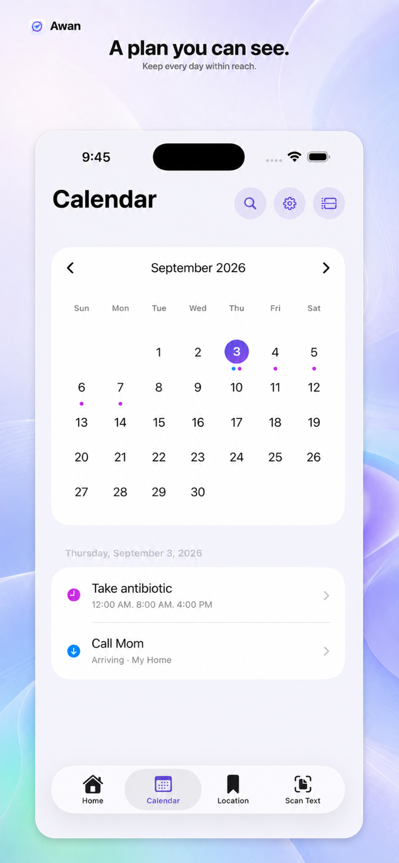 Awan app screen 7